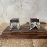 Rosewood inkwell