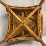 Vintage Rattan Lounge Chair (3 available)
