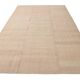 7x10 Light Pink Handmade Wool Jute Kilim Rug, 224x325Cm