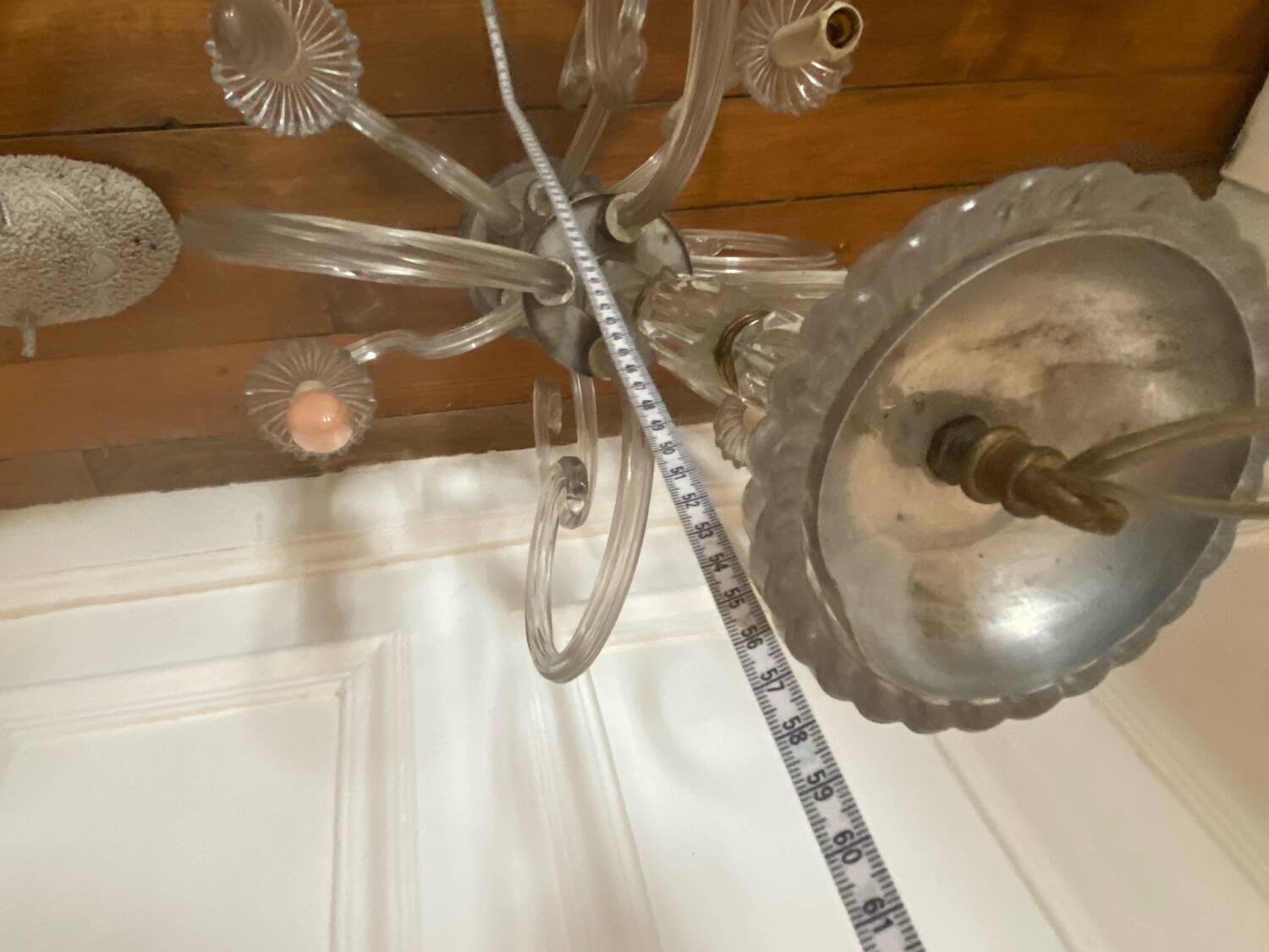 Murano glass chandelier 1950