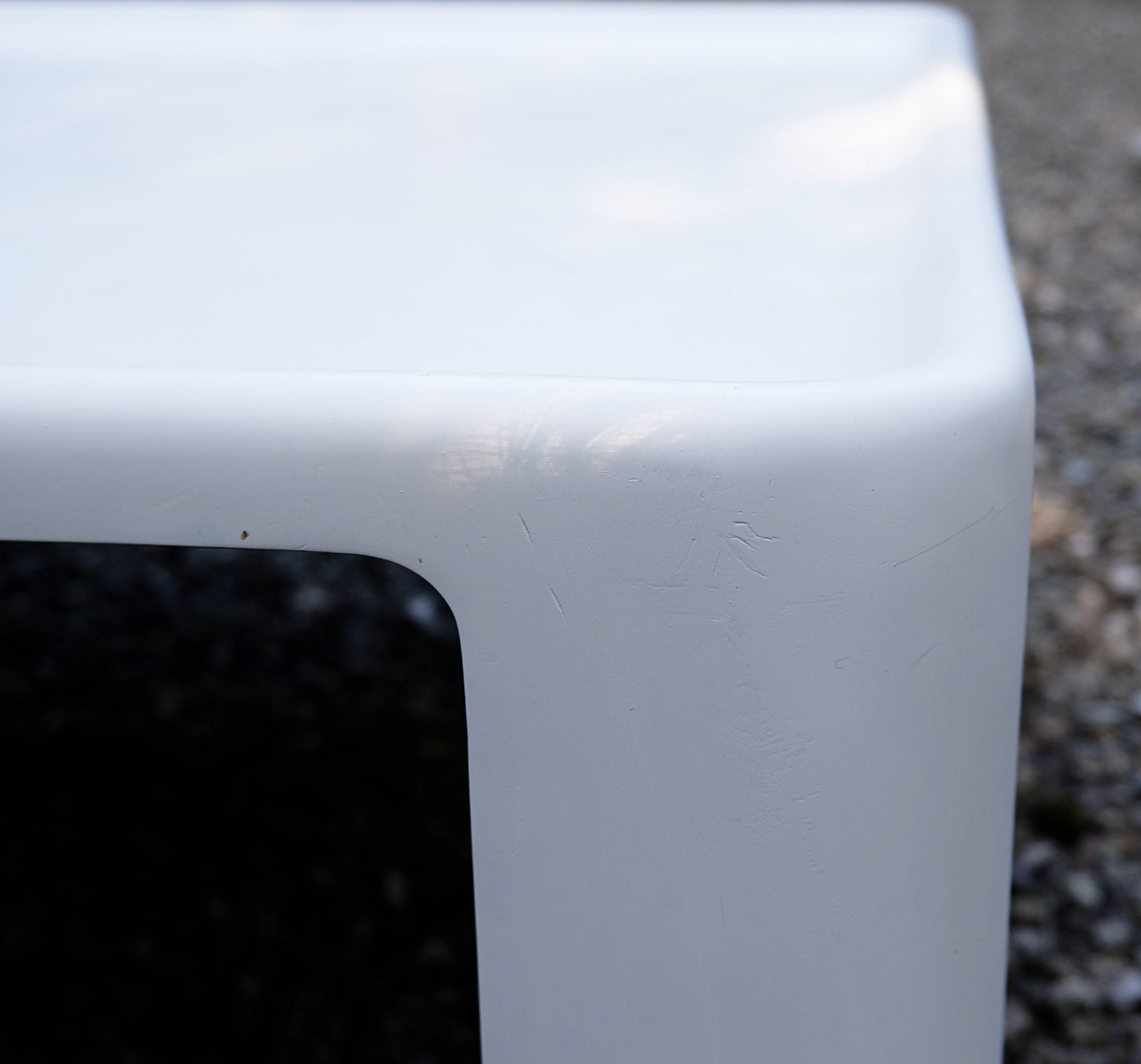 Large square coffee table "Amanta" by Mario Bellini