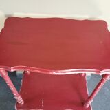 Guéridon old Basque red patina