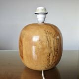 Elm lamp, French work, 70s-80s