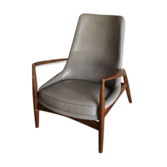 Fauteuil à dossier haut Seal Ib Kofod-Larsen 1956