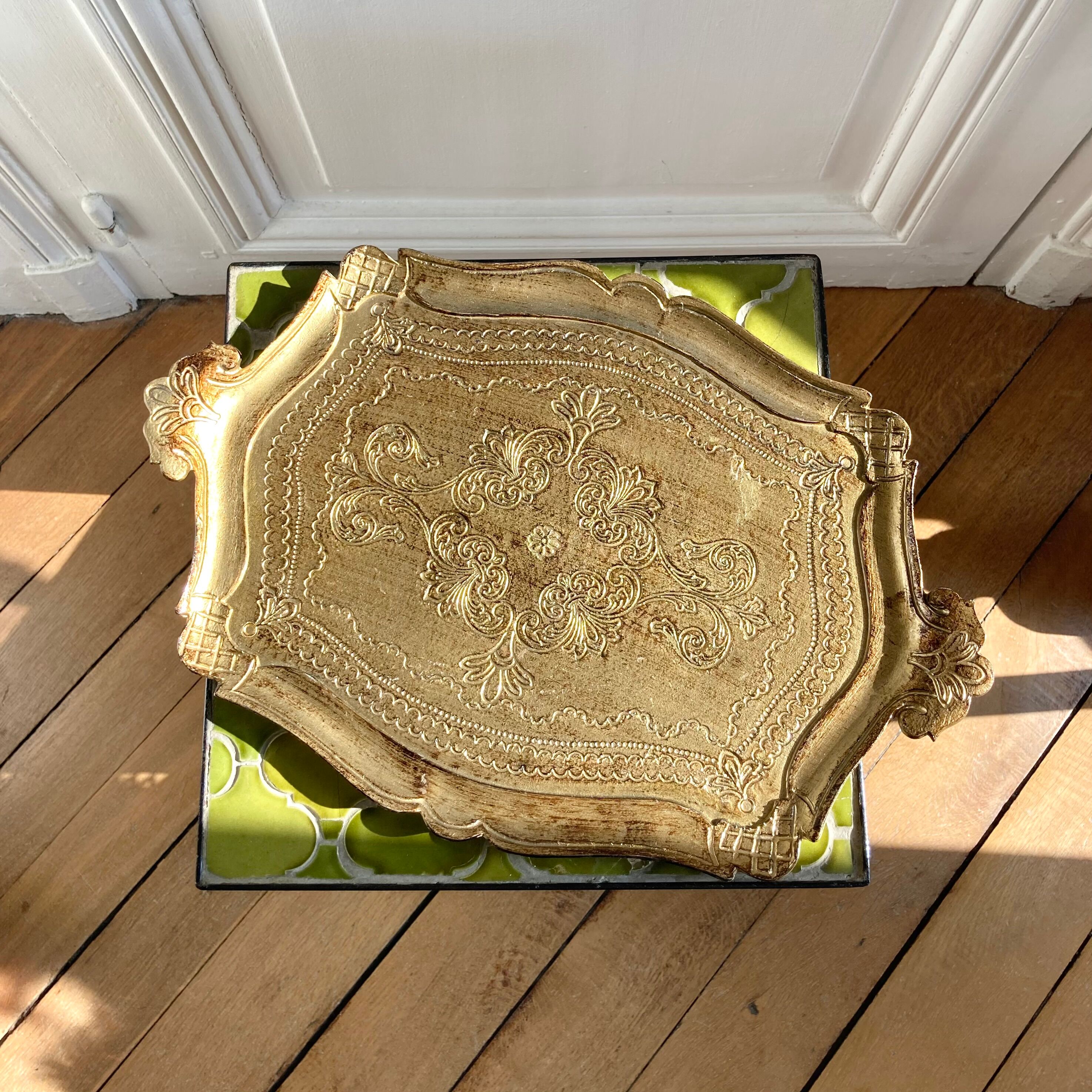Golden Venetian tray