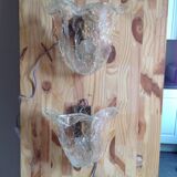 Pair of vintage Murano glass sconces, 70s