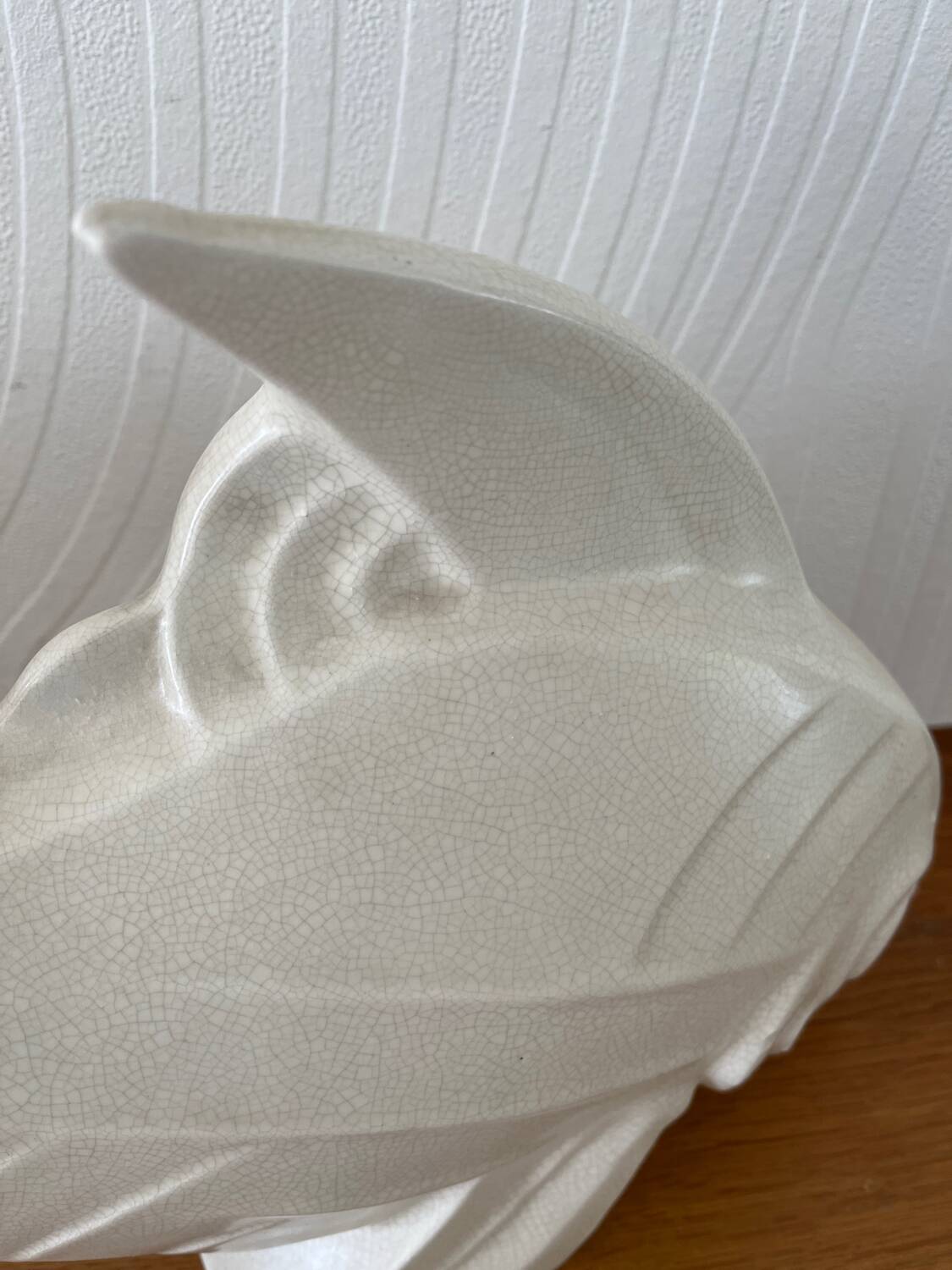 Cracked ceramic fish circa 1930 art deco on Jan