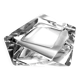 Vintage Asymmetrical Ashtray • Crystal • 1970-80