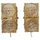 Pair of Midcentury Very Rare Wall Lamps M. P. R., Sweden, 1960s