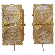 Pair of Midcentury Very Rare Wall Lamps M. P. R., Sweden, 1960s