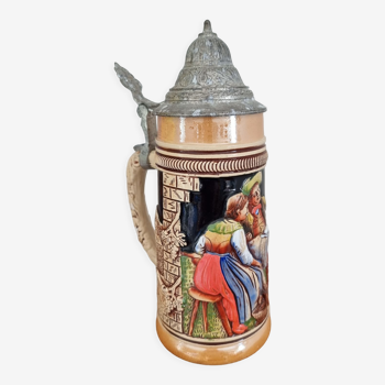 Bavarian-style beer mug