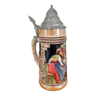 Bavarian-style beer mug