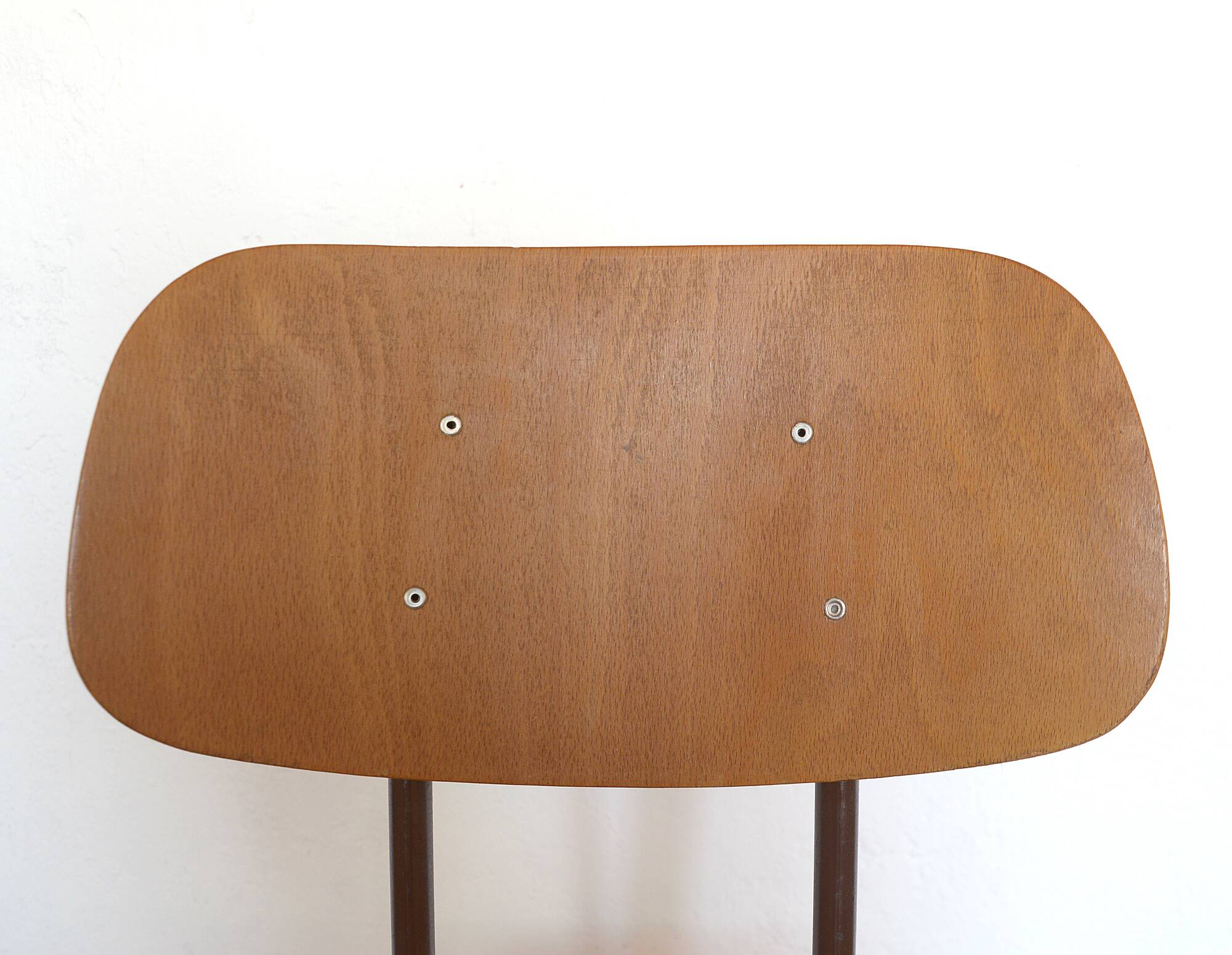 Vintage Office Chair Mid Century Desk Adjustable Swivel Wooden Chair