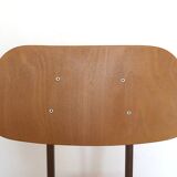 Vintage Office Chair Mid Century Desk Adjustable Swivel Wooden Chair