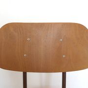 Vintage Office Chair Mid Century Desk Adjustable Swivel Wooden Chair