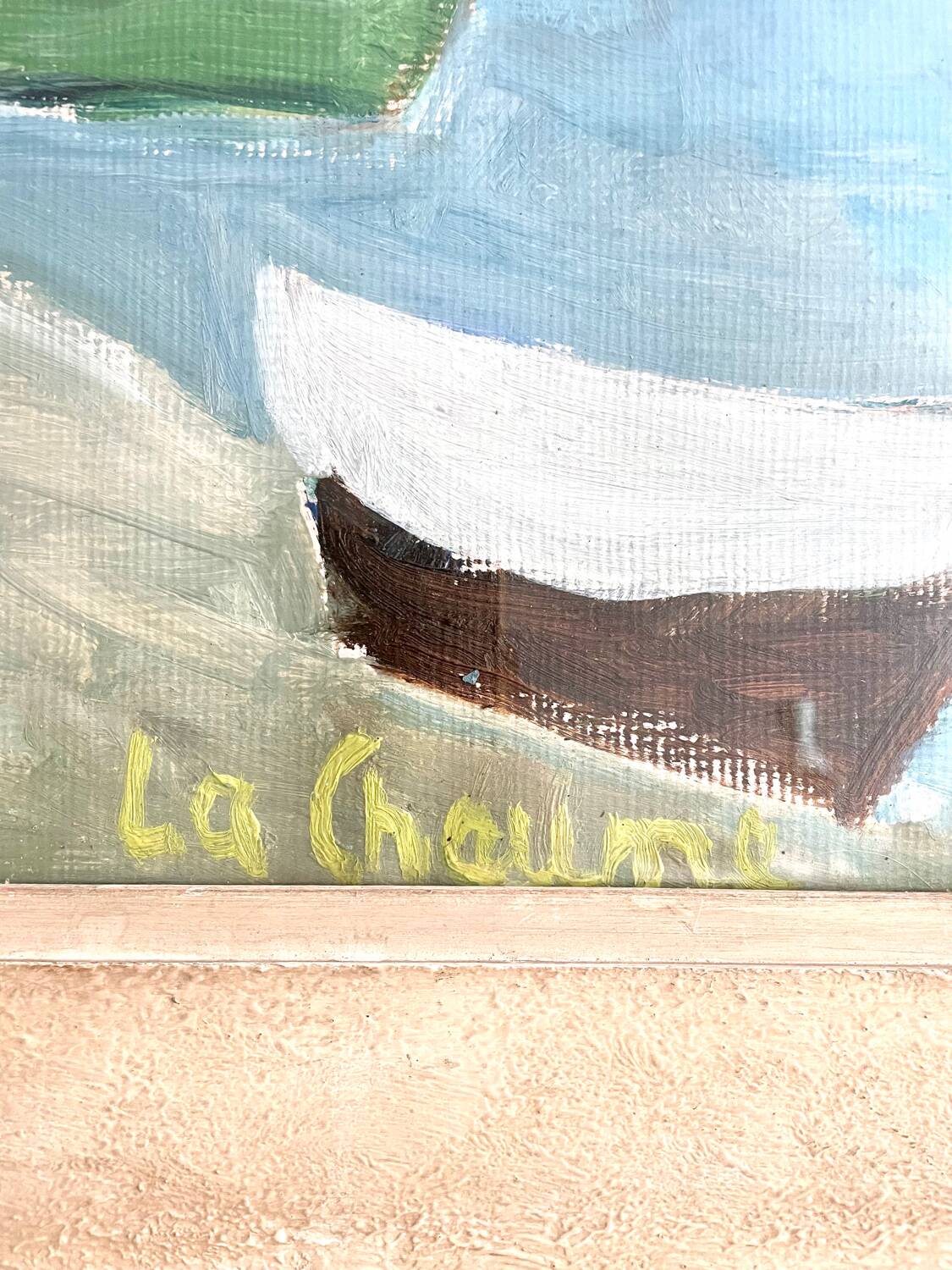 Large gouache painting “La Chaume”