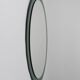 Cristal Arte Oval Green Grey Mid-Century Scalloped Wall Mirror, Italy, 1960