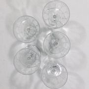 Art deco crystal glass service