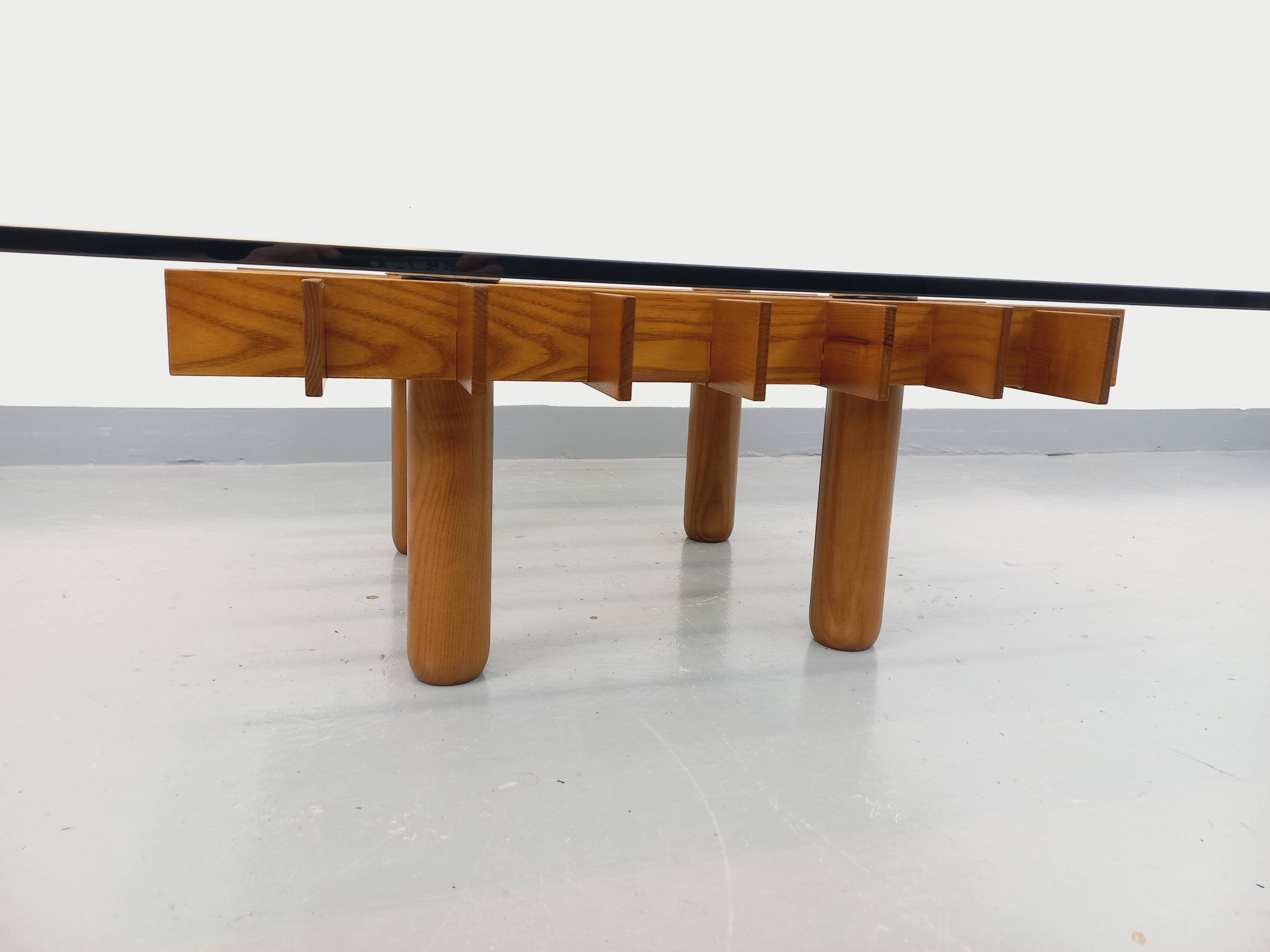 Vintage Italian square coffee table Kyoto by Gianfranco Frattini for Knoll