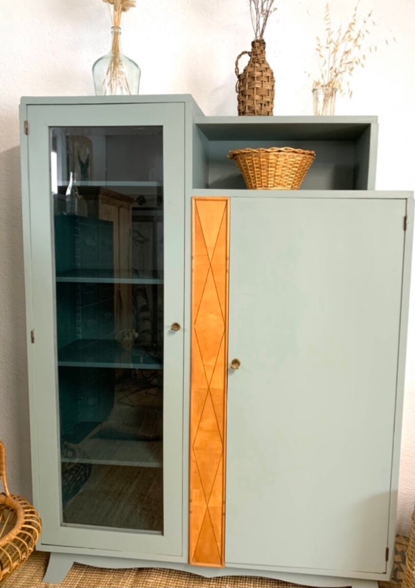 Vintage asymmetrical wardrobe