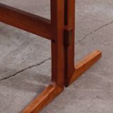 Table basse vintage en teck danois milieu du siècle 50er 60er