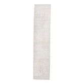2x10 %100 Wool White Moroccan Runner Rug, 68x303Cm