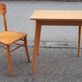Vintage bistro table and chair