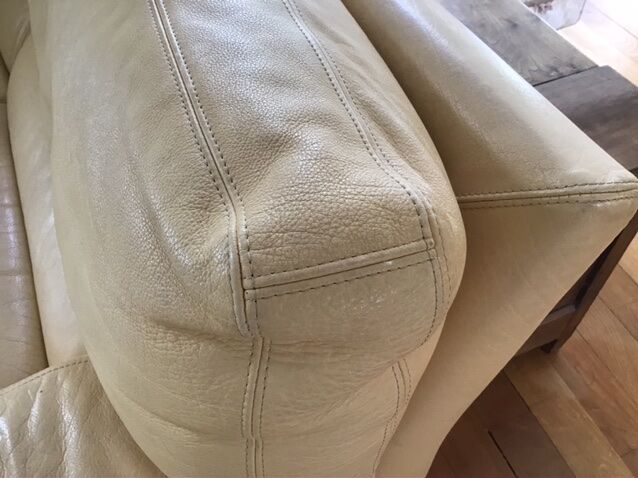 Pair of grained leather sofas Duvivier iconic model Maillol 1990