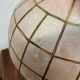 Mother-of-pearl and brass pendant light, 1970s