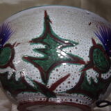 Saladier decor chardons - Vallauris