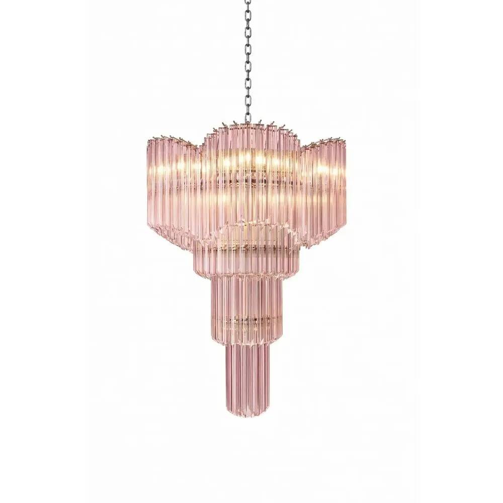Lustre Sputnik en verre de Murano de style italien