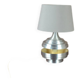 Vintage 1970s Brushed Aluminum Lamp
