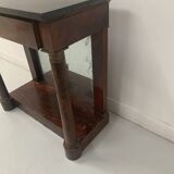 Empire style console with mirror back, 19th century