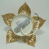 Golden flower wall lamp