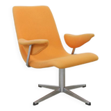 Vintage Swivel Lounge Chair Chrome 1960s