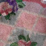 Handmade American vintage rug 90cm x 115cm 1960s