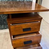 Pierre Paulin CM 172 desk in oak and metal from the 1950s