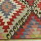 6x10 Green & Red Tribal Vintage Kilim Rug, 199x320Cm
