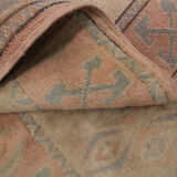 Handmade Cream Vintage Turkish Wool Konya Rug- 78x246cm