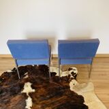 2 blue heaters - fabric and metal