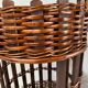 Panier bar en rotin vintage