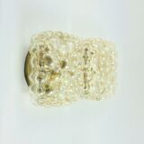 Mid-Century Amber Bubble Glass Wall Lights by H.Tynell for Limburg, 1970s