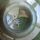 Set of 4 vintage green and white majolica oyster plates.