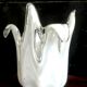 Murano splash vase with golden sequins