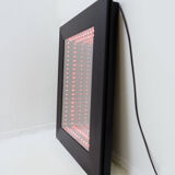 Infinite mirror with black metal frame - Italy