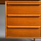 Mid-century modern teak freestanding desk from GV Møbler, 1960s