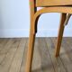 Set of 4 baumann bistro chairs in blond wood / honey stamped 40-50 years