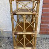 Vintage rattan shelf