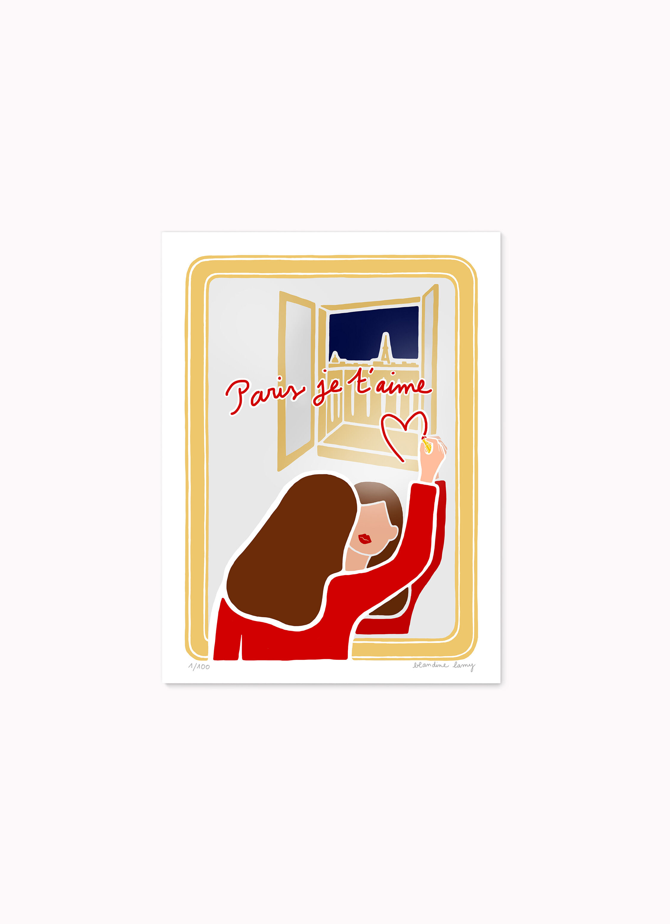 Illustration "Paris I love you"