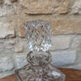Old square cut crystal carafe with stopper 1l